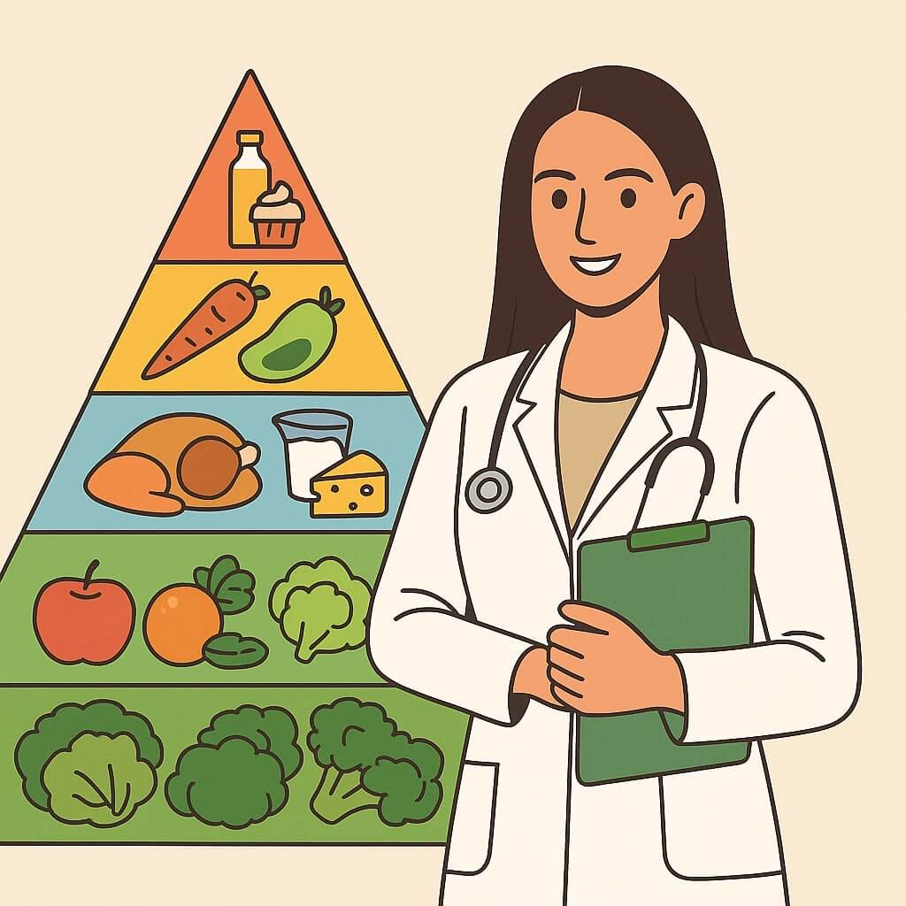 Imagem representativa de uma nutricionista