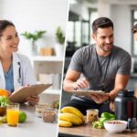 Imagem ilustrativa para o post sobre as diferenças de nutricionista e nutricionista esportivo