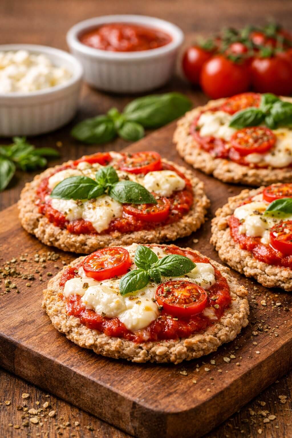 Receita de Mini Pizzas Saudáveis (Super Fácil)